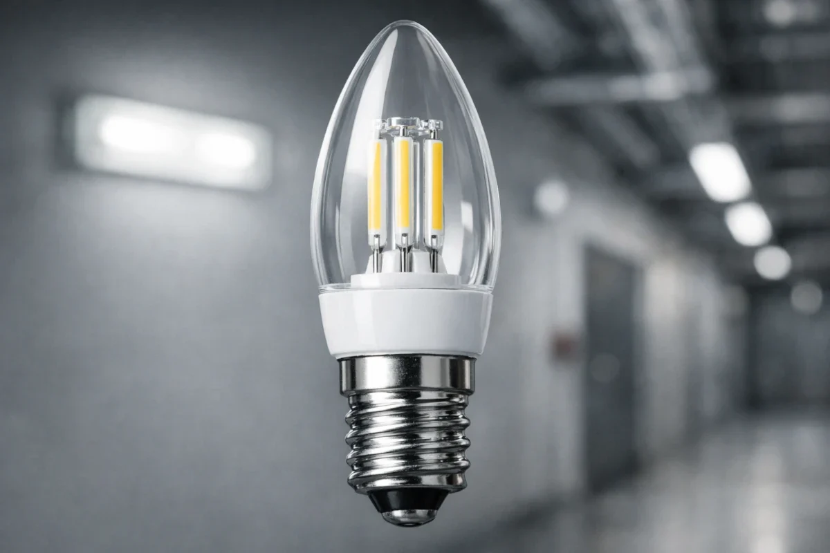 E14 LED für Notbeleuchtung und AC/DC Systeme E14 LED-Leuchtmittel mit 14 mm Schraubsockel für Notbeleuchtung